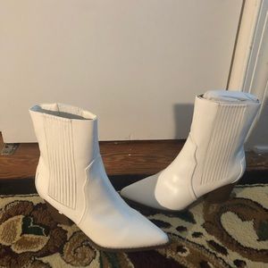 Lulu’s White Booties